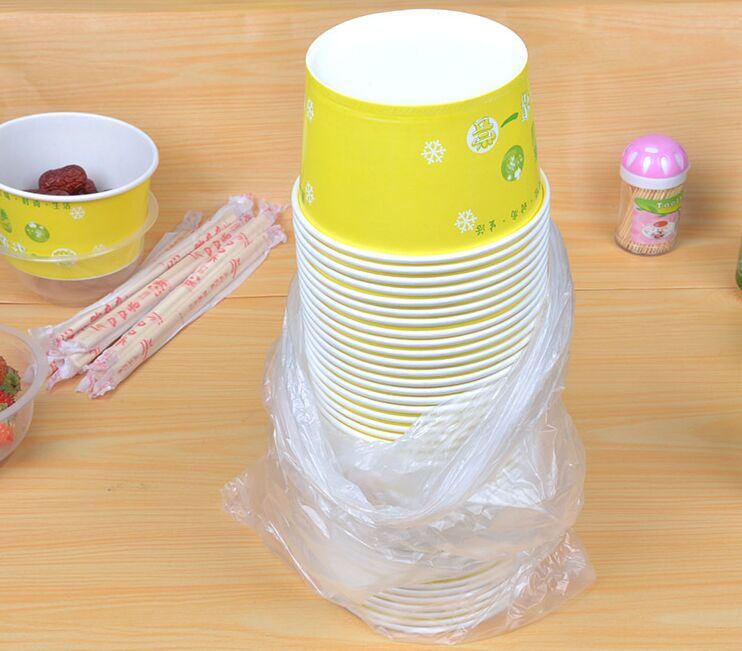 Customized Cheap Disposable Paper Soup/Dumpling Bowl with Lid