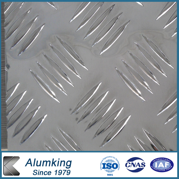 0.6 Mm Bar Height Embossed Aluminium Sheet