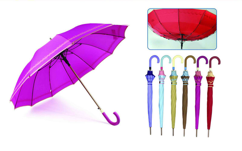 Butterfly Print 3 Fold Windproof Aluminium Umbrella (YS-3FM21083944R)