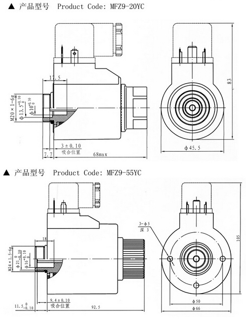 Mfz9-Yc Scries DC Wet-Valve Solenoid