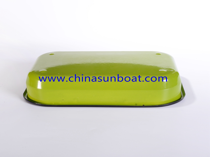 Enamel Deep Rectangular Serving Tray