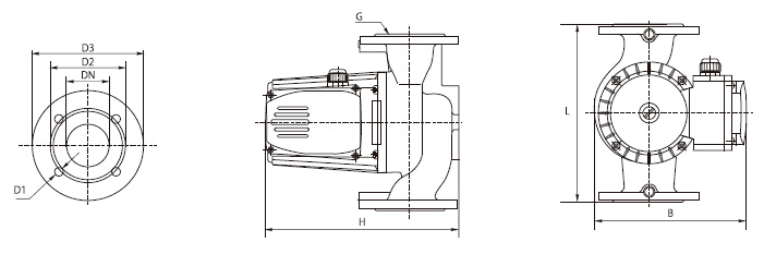 Dn40 Flange Ports, Home Circulation Pump