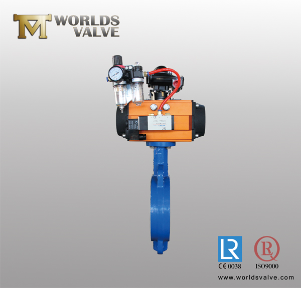 Pneumatic Wafer Butterfly Valve (D673X-10/16)