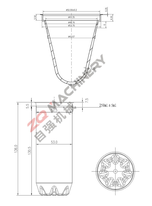 8 Cavites Wide Mouth Pet Bottles Blow Molding Machine for Plastic Pop Can