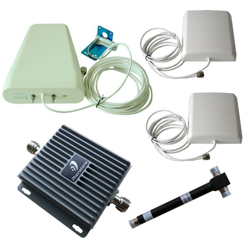 850MHz/1900MHz Dual Band Complete Set Mobile Phone Signal Booster for Home or Office Large Coverage