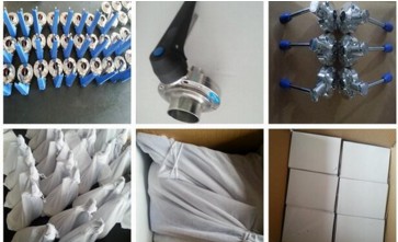 High Quality Clamped Stainless Steel DIN Sanitary Butterfly Valve