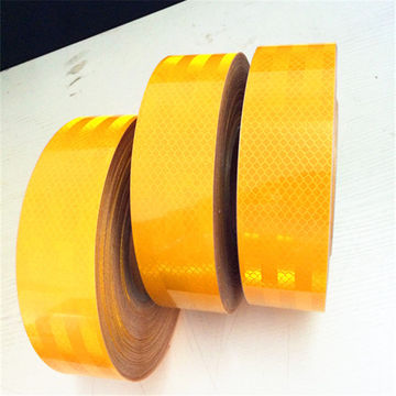 PVC+Pet Yellow and Green Reflective Tape for Road Safety