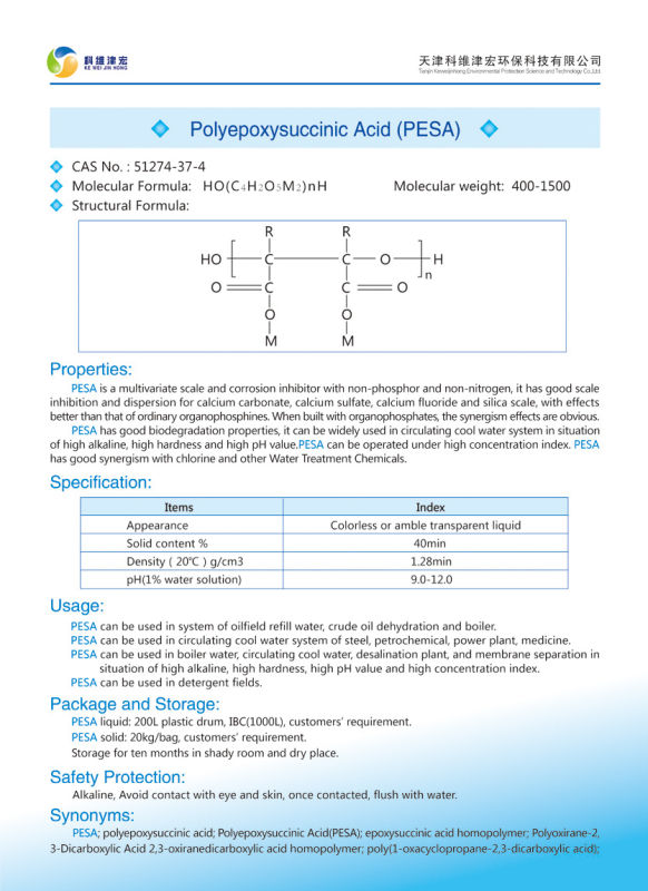 Pesa, Poly (1-oxacyclopropane-2, 3-dicarboxylic acid) ;