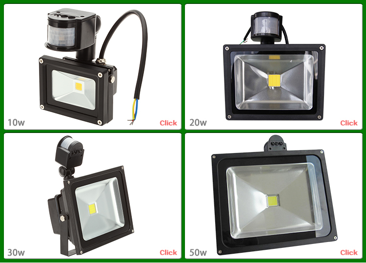 High Lumens Solar Sensor LED Flood Light 10W