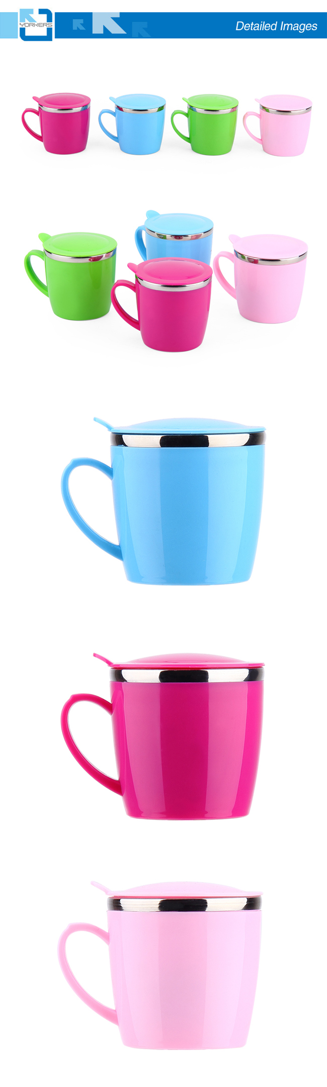 Wholesale Colourful Leak Proof Stainless Steel Metal Drink Cup for Children