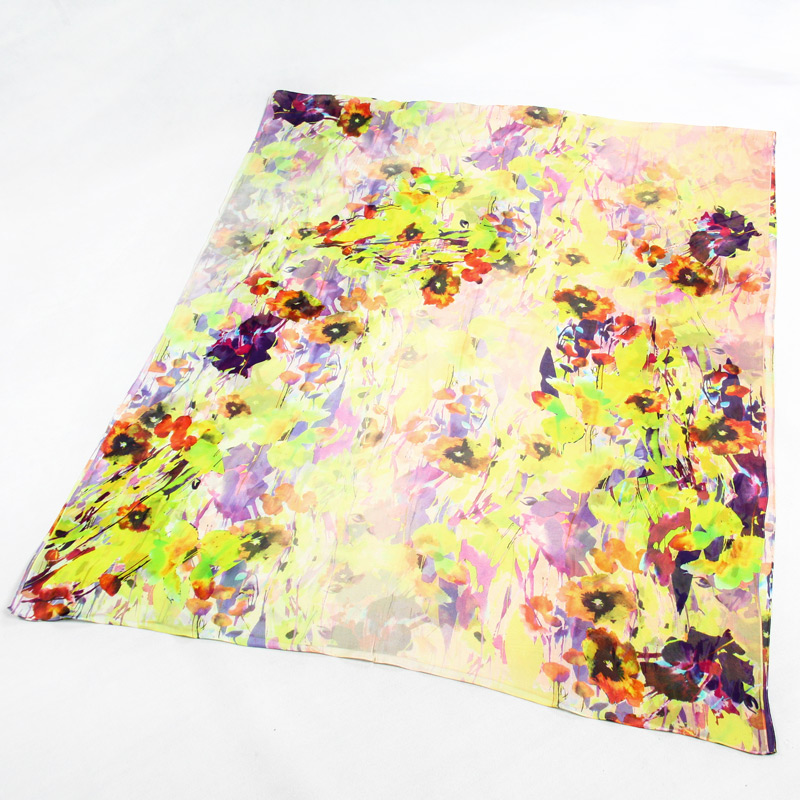 The Factory Custom Colorful Silk Crepe Georgette X-Large Scarf