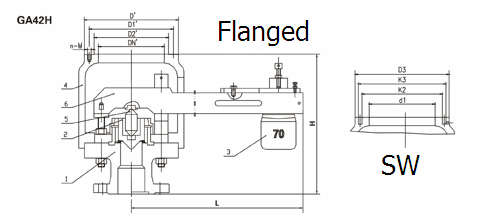 Single-Lever Safety Valve (GA42H)