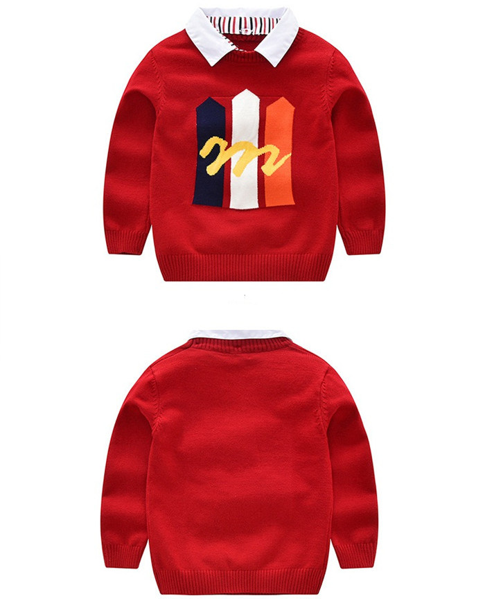 Primary School Uniform Kids Baby Boy Sweater Designs Pictures of Types of Knit or Crochet Clothing