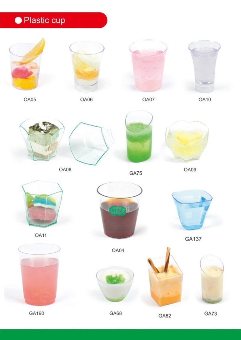 Plastic Cup Flower Shaped 2.3 Oz Disposable Cup Tableware