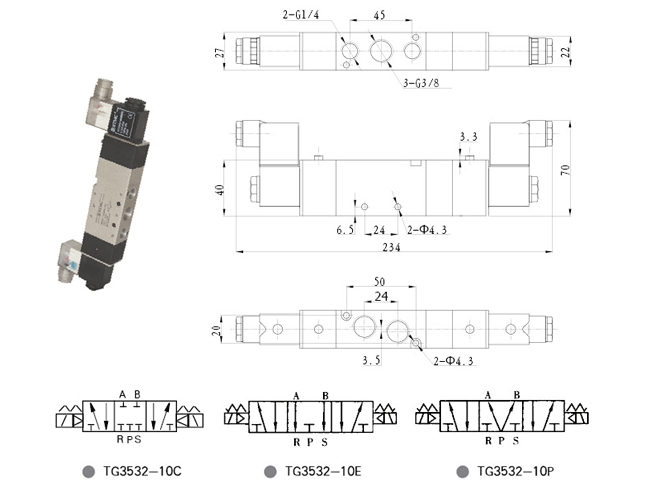 High Quality Tg Series Solenoid Valve (TG3512-06C. E. P)