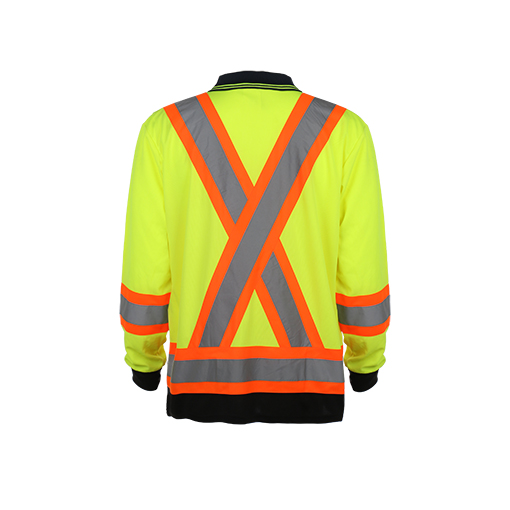 Fluorescence Reflective Safety Polo T-Shirt