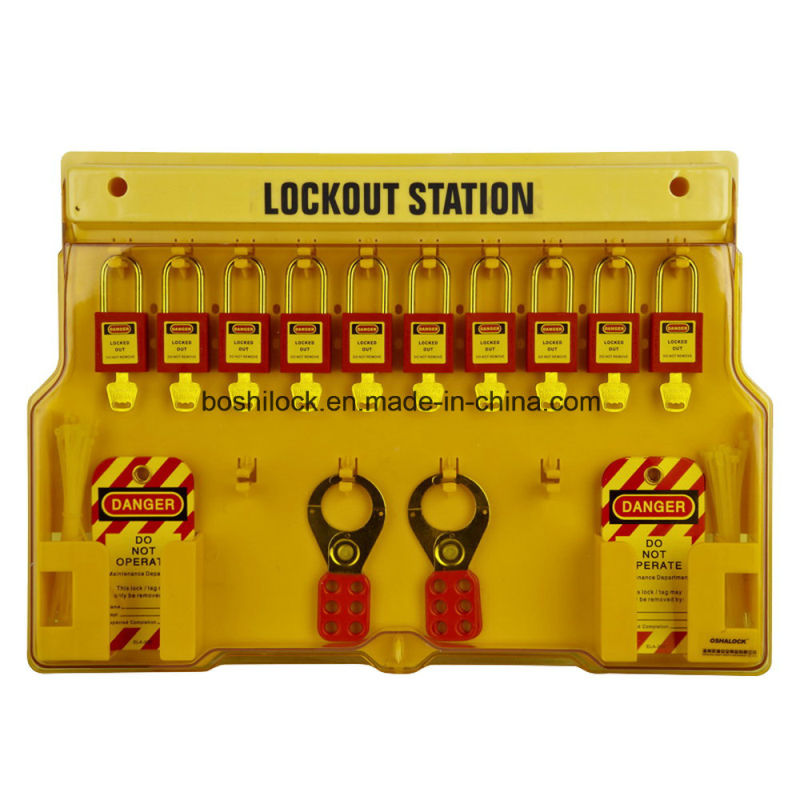 Safety Loto Lockout Station with Cover