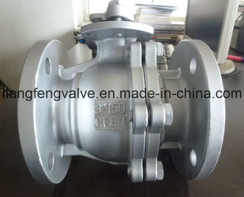 API Stainless Steel CF8 / CF8m / Wcb Flanged Ball Valve