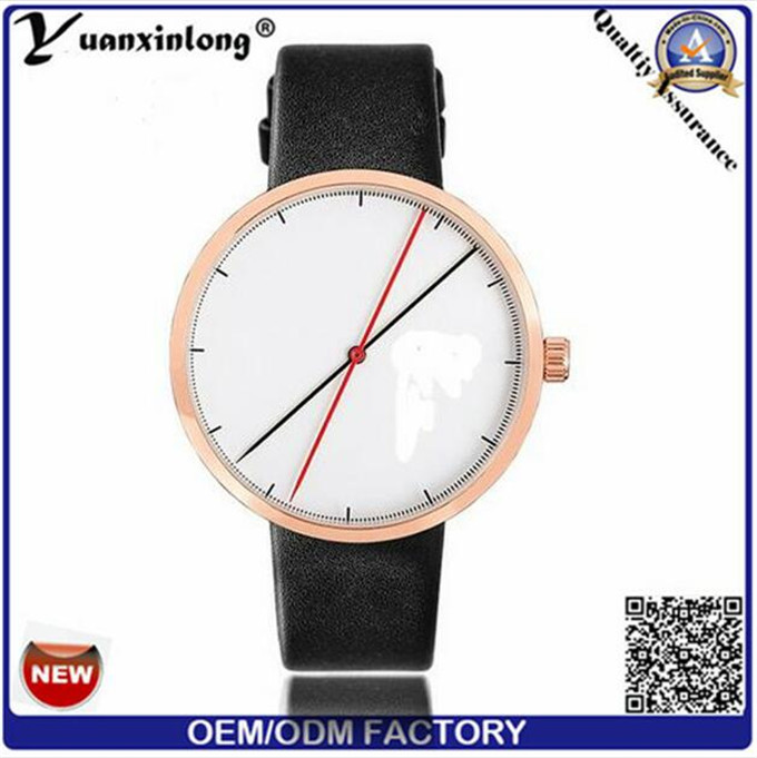 Yxl-539 2016 Splendid New Luxury Fashion Leather Men Blue Ray Glass Quartz Analog Watch Casual Cool Watch Brand Men Watch