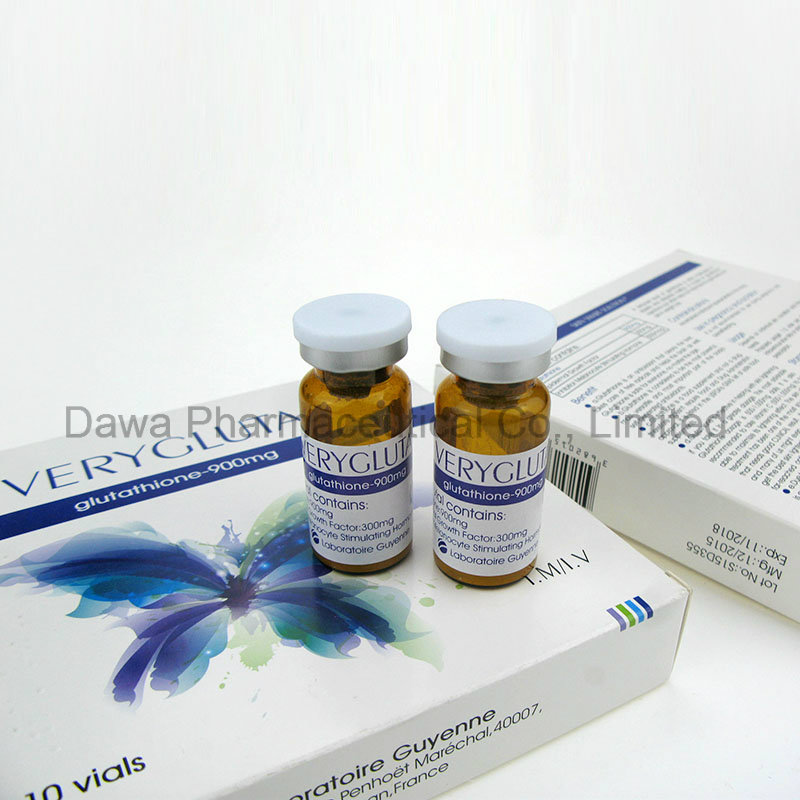 600mg/900mg/1200mg/1500mg/1800mg/3000mg Glutathione Injection for Skin Whitening Beauty with Vitamin C