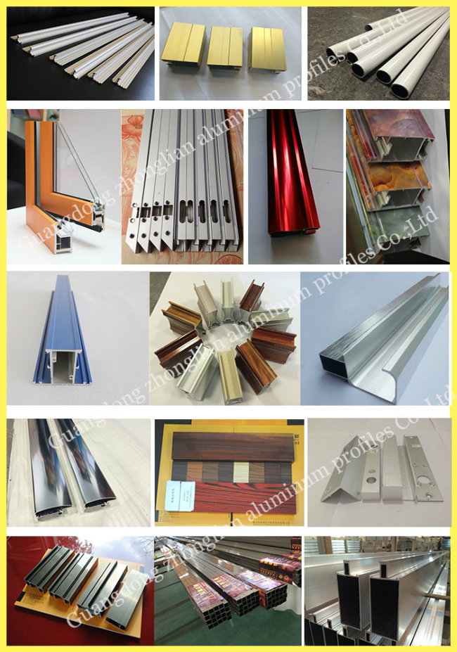 OEM Customized Colorful Powder Coated Decorative Aluminium Extrusion Profile