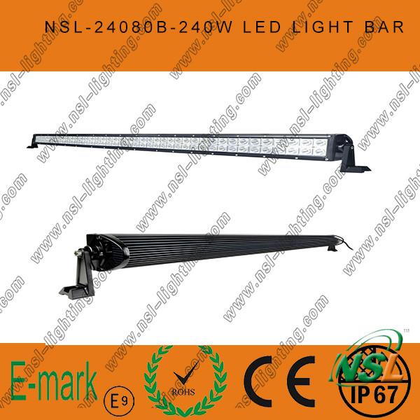 80PCS*3W 42inch LED Light Bar, Spot/Flood/Combo LED Light Bar for Trucks