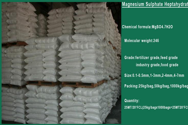 China Manufacture Granular Magnesium Sulphate