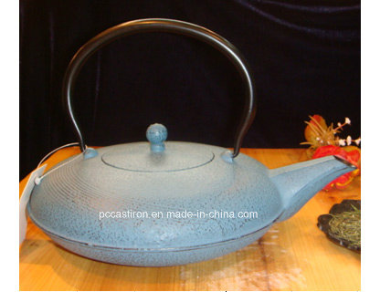 Painted Cast Iron Teapot