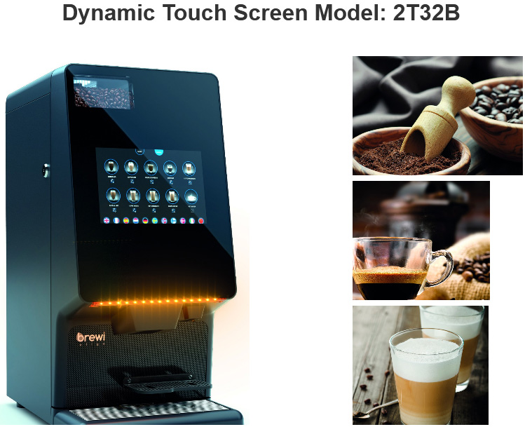 Dynamic Touch screen Bean to Cup Coffee Machine