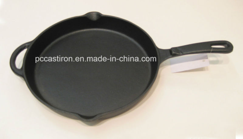 Preseasoned Cast Iron Frying Pan China Factory Size 30X4cm