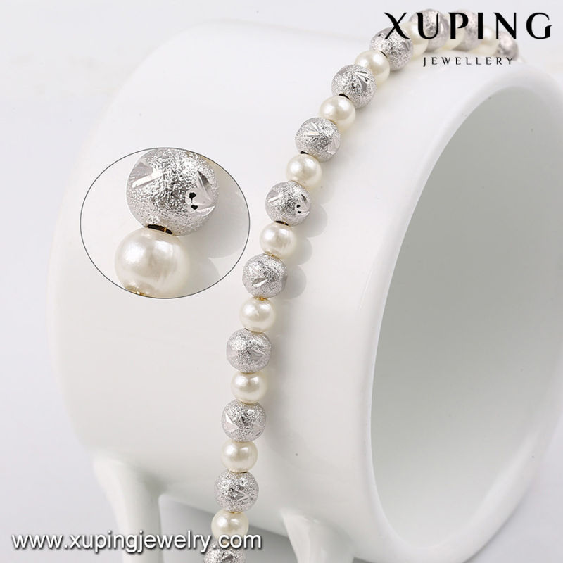 74379 Fashion Elegent Charm Multicolor Imitation Pearls Beads Jewelry Bracelet