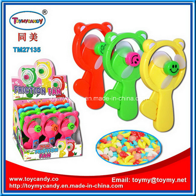 Hand Pressing Fan Toy with Candy