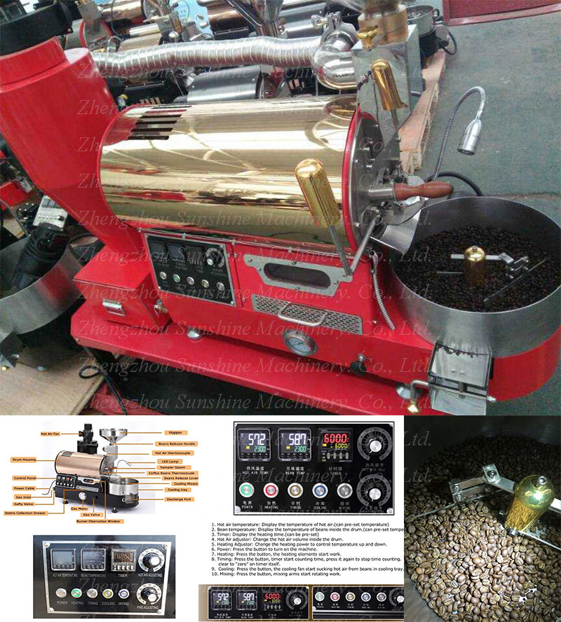 600 G Top Quality Electric Heating Mini Coffee Roaster