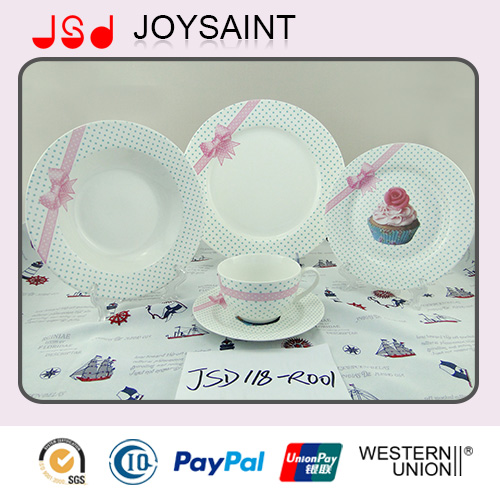 Customized Design Stocked Ceramic Dinnerware Sets Porcelain Dinner Set 16PCS 20 PCS 30PCS