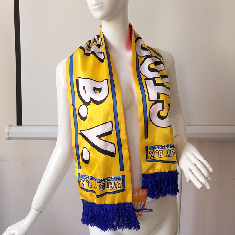 Polyester Satin Fans Scarf