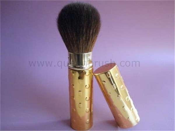 Golden Handle Soft Hair Skin Care Foundation Brush Retractable Brush