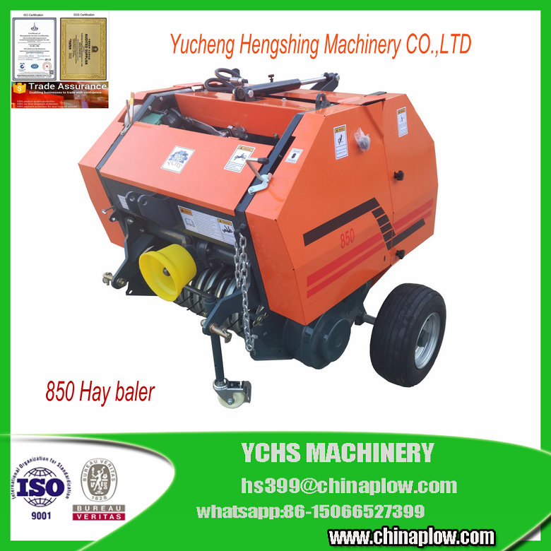 Tractor Pto Driven Mini Round Hay Baler for Russian Market