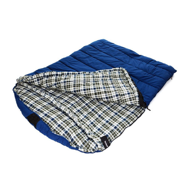 Blue with Pillow Hollow Cotton Sleeping Bag