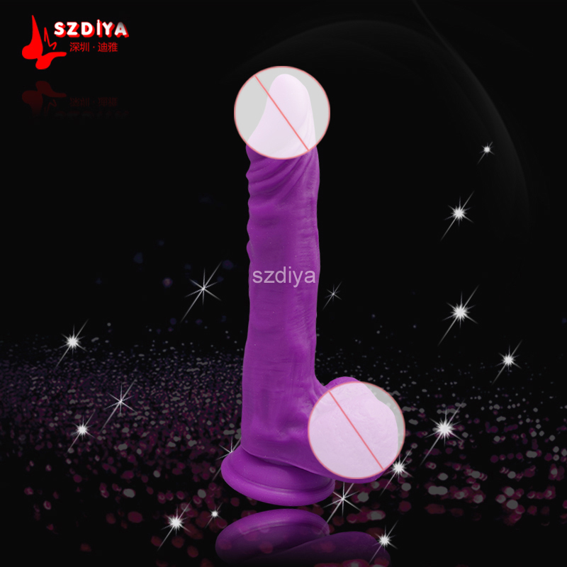 High Quality Silicone Rubber Sex Penis for Women (DYAST368)