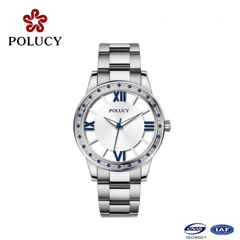 Stainless Steel Case Bracelet Watch for Lady