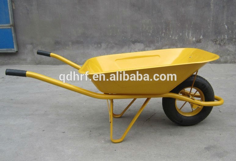 Yard Hand Trolley Barrow Cart with Rubber Wheels Wb6400