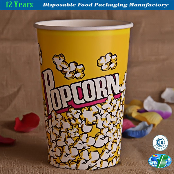 Large Paper Popcorn Bucket