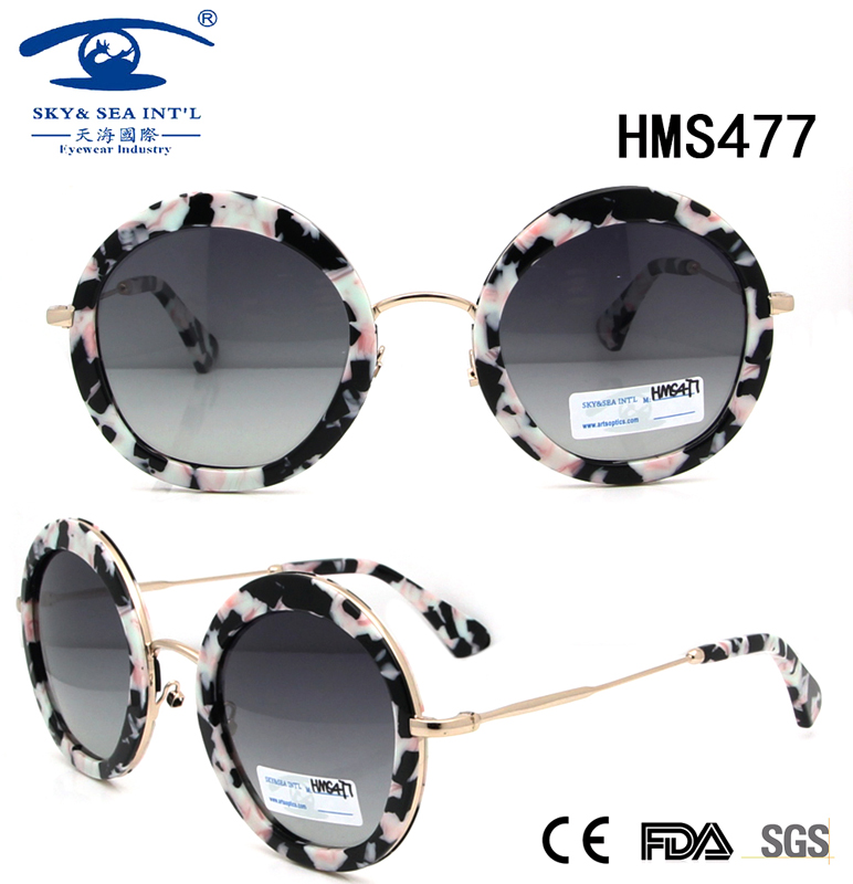 2016 New High Quality Acetate Sunglasses (HMS477)