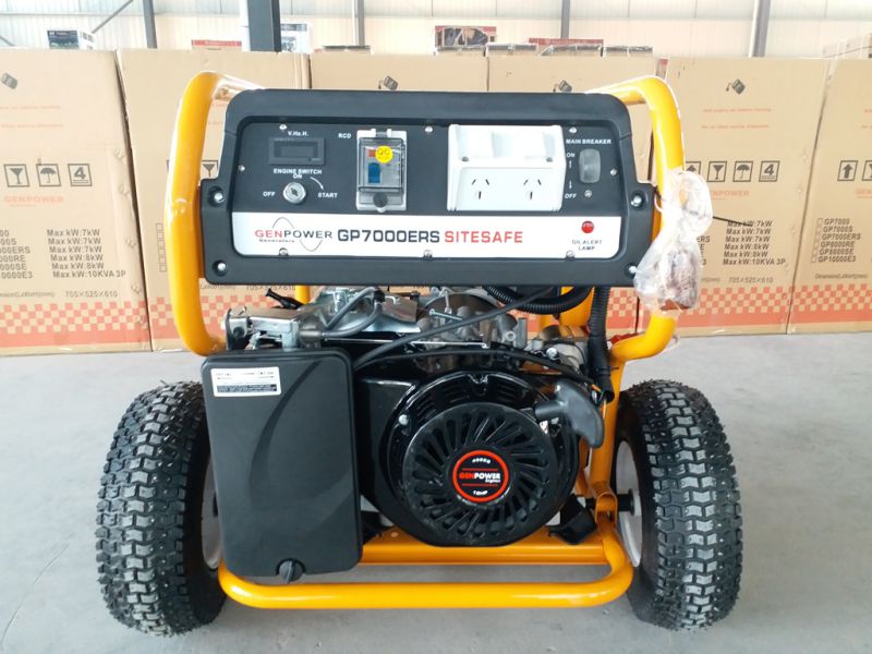 7kw Portable Heavy Duty Gasoline Petrol Generator with RCD and Remote Start