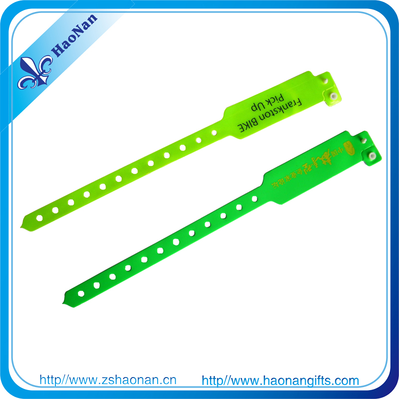 Screen Printed PVC Slap Wristband