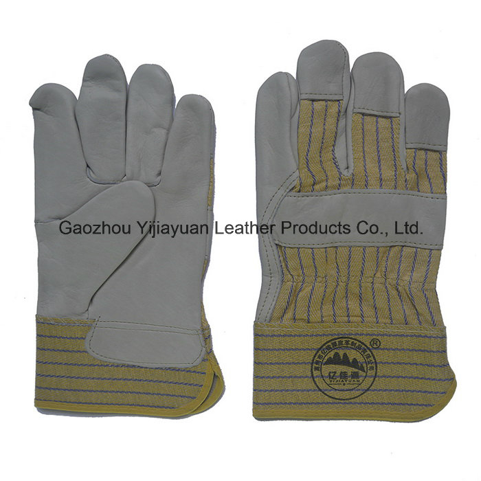 Cow Grain Leather Driver Working Gloves