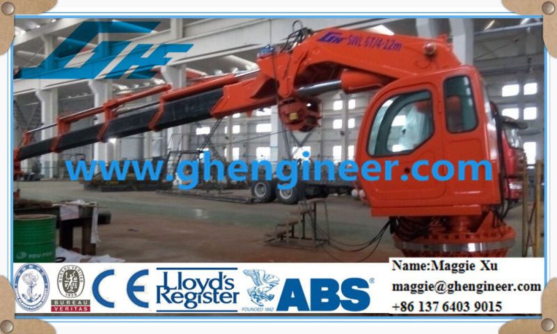 1t8m Knuckle and Telescopic Boom Crane