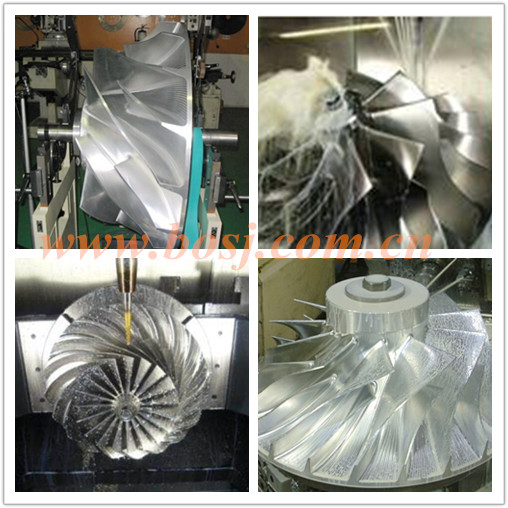S300 Powerstroke 6.4L Compound Turbo Billet Compressor Wheel 7+7 Blade Extended CNC Machined Wheel Thailand