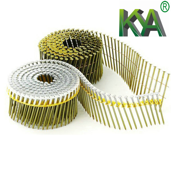 Pneumatic Concial Coil Nails for Packaging, Roofing, Fencing