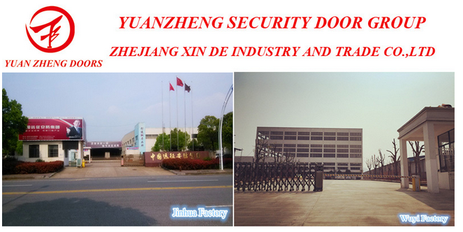 Main Wooden Deisgn Color Steel Security Door